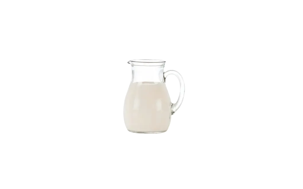 Milch in Glaskrug