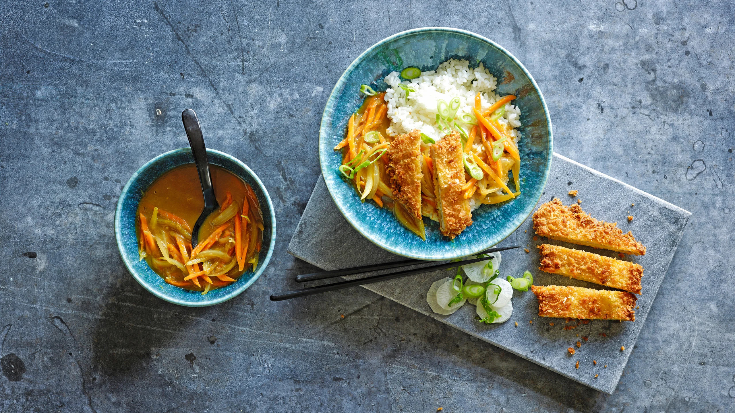 Curry japonais avec escalope panée