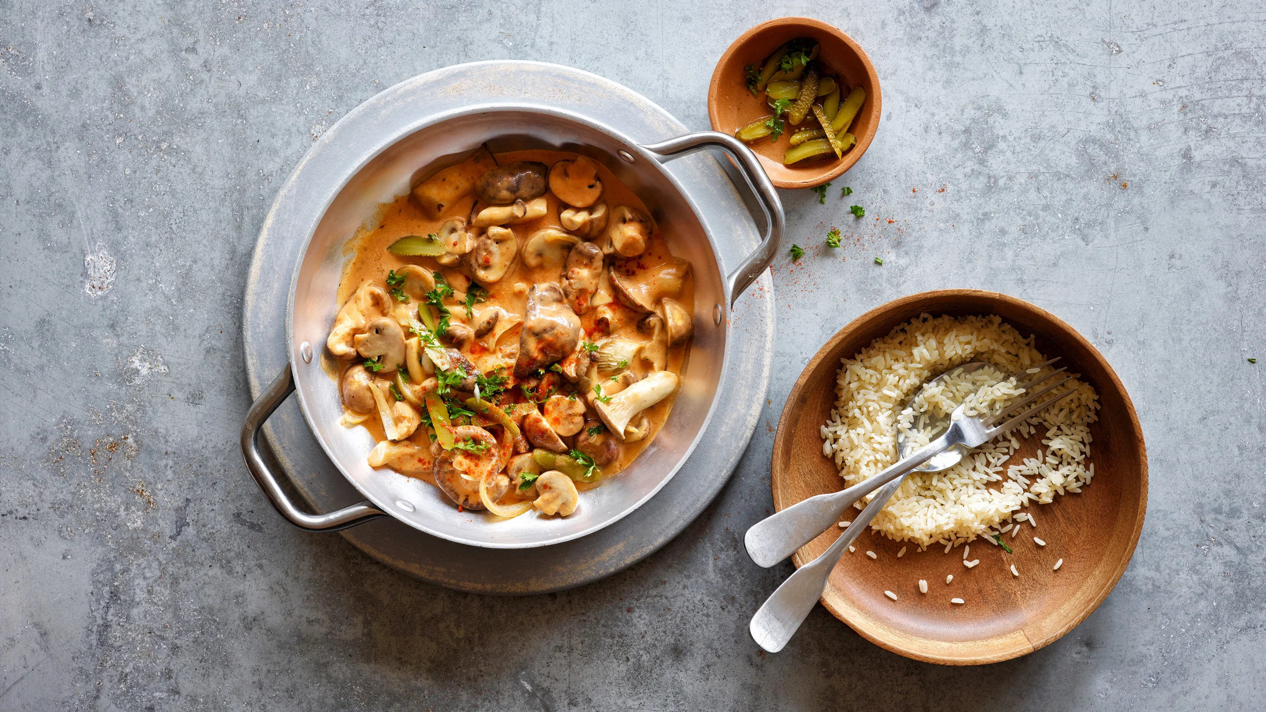 Ragù di funghi alla paprica