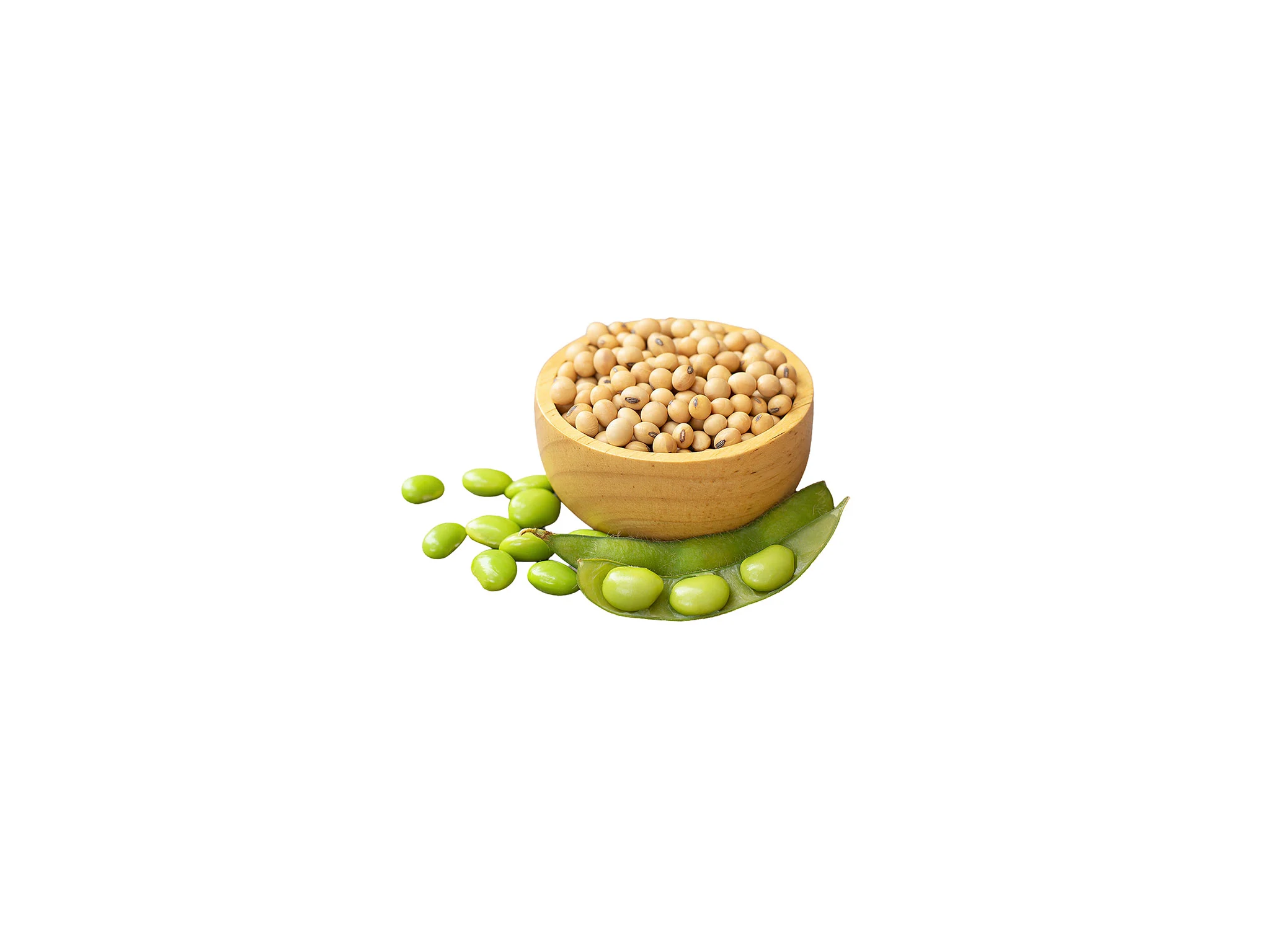 Sojabohnen getrocknet und frisch (Edamame)