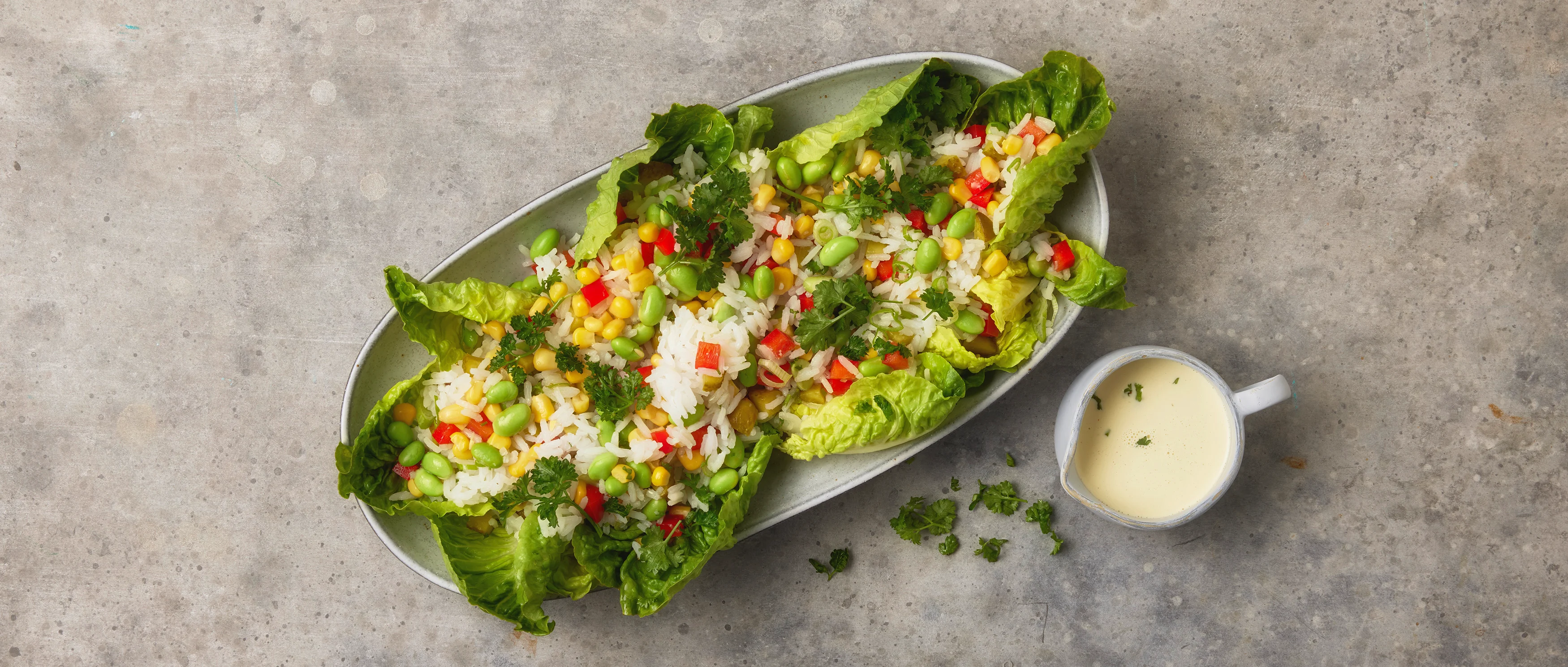 Reissalat mit Gemüse