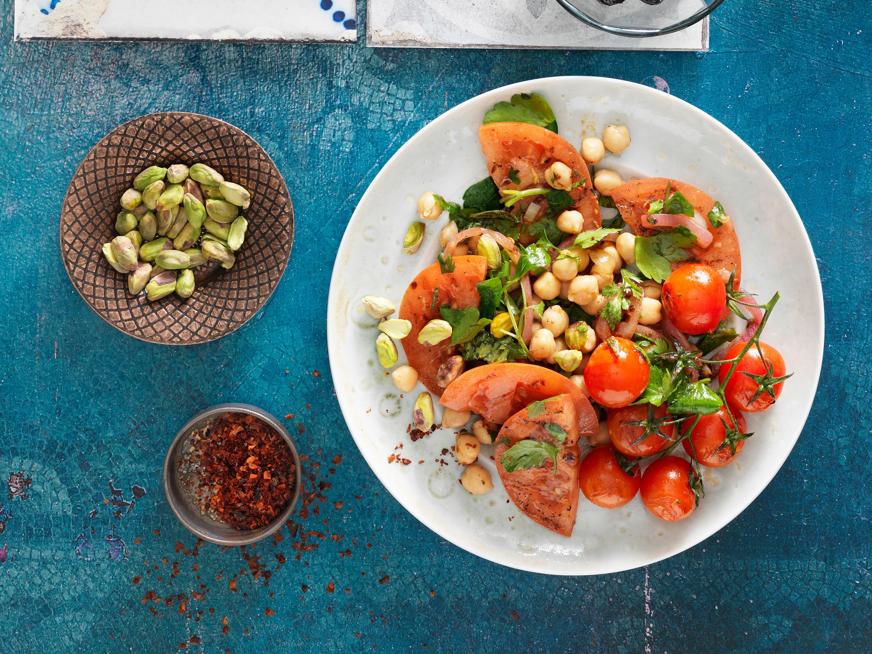 Pomodori grigliate in insalata