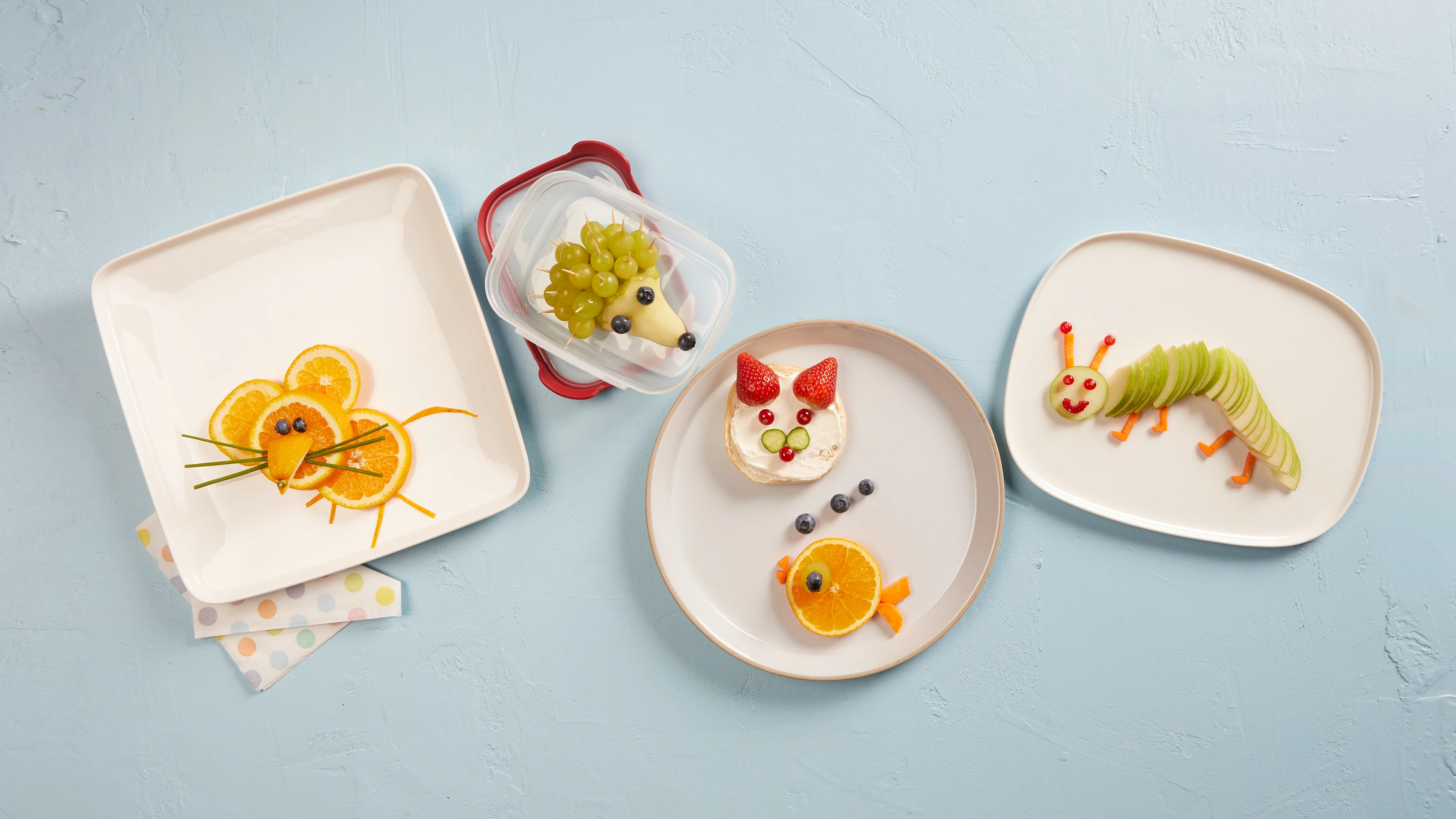 Witzige Snacks für Kinder zubereiten