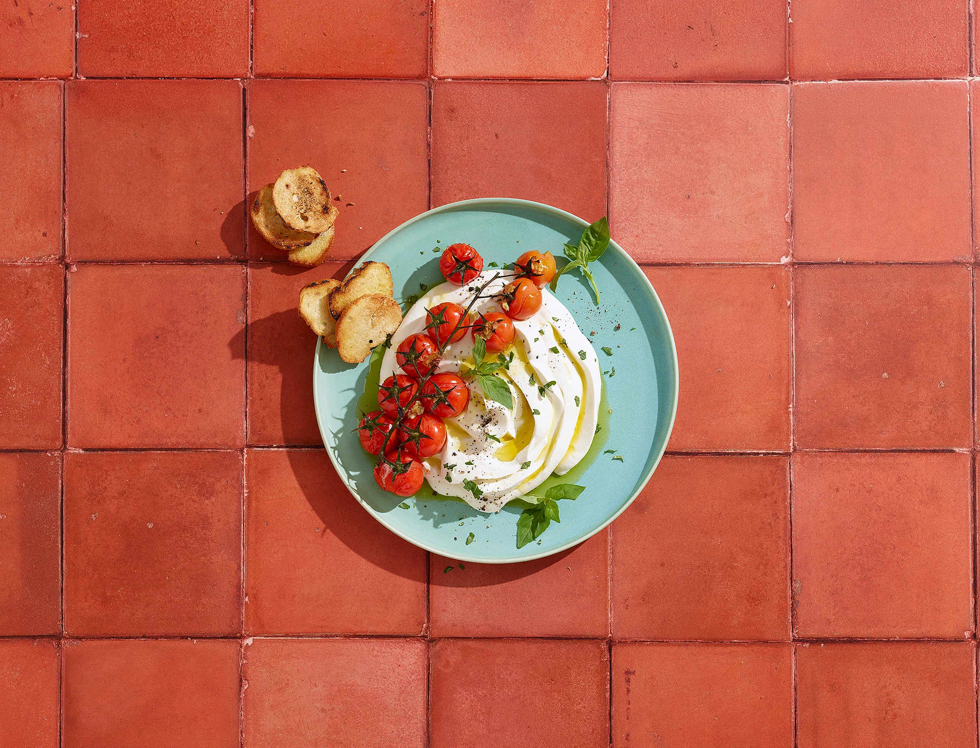 Labneh aux tomates roties