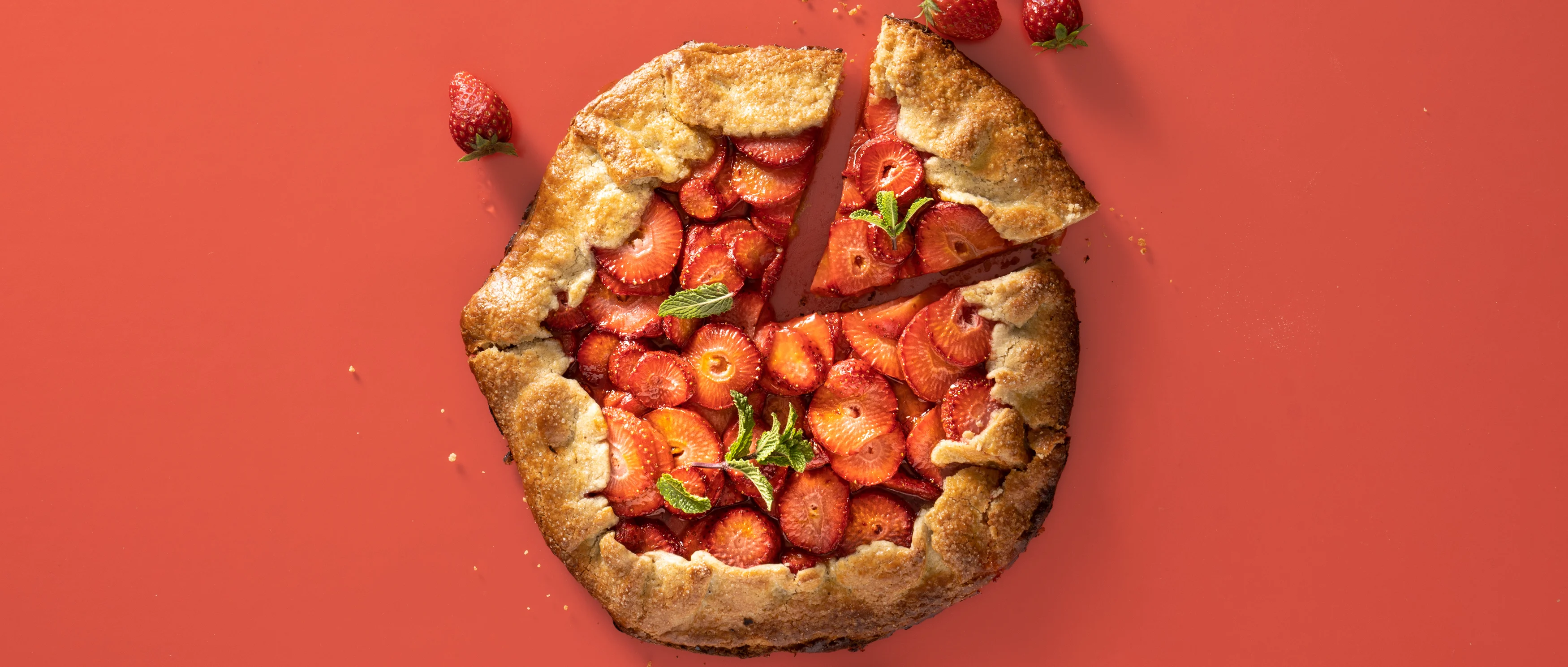 Erdbeer-Galette mit Safran