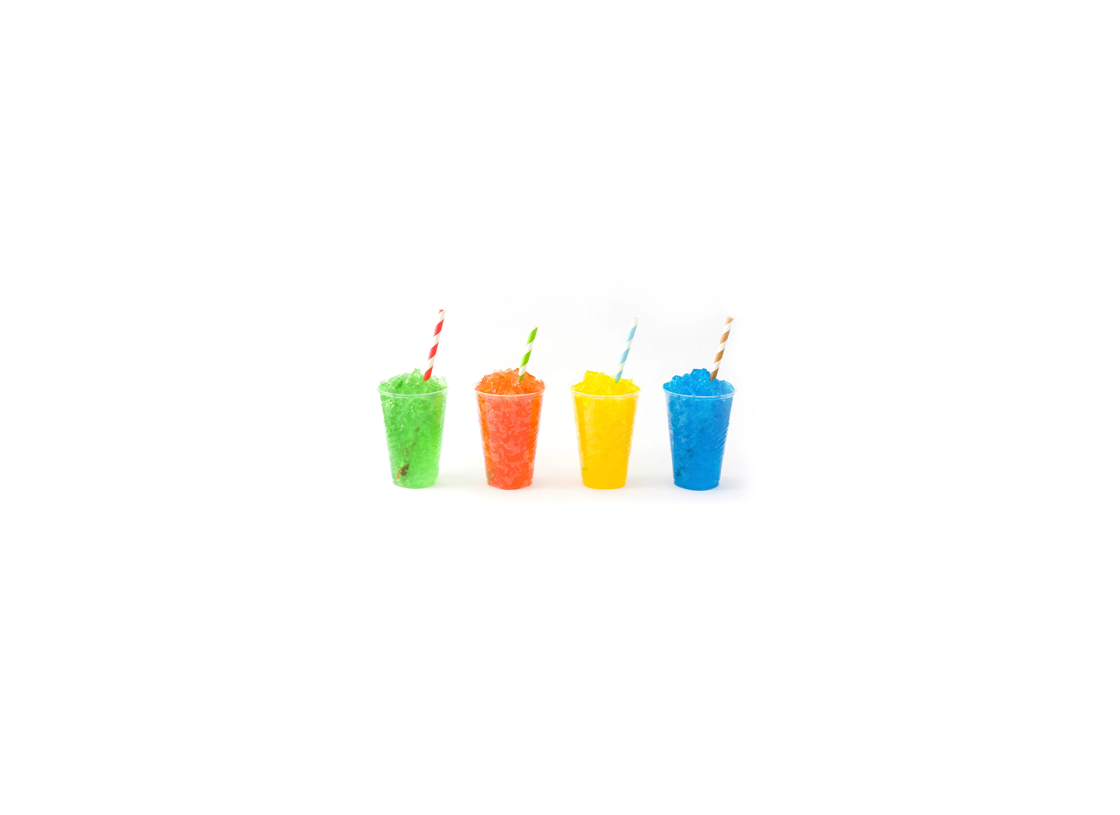 Verschiedene Slushys