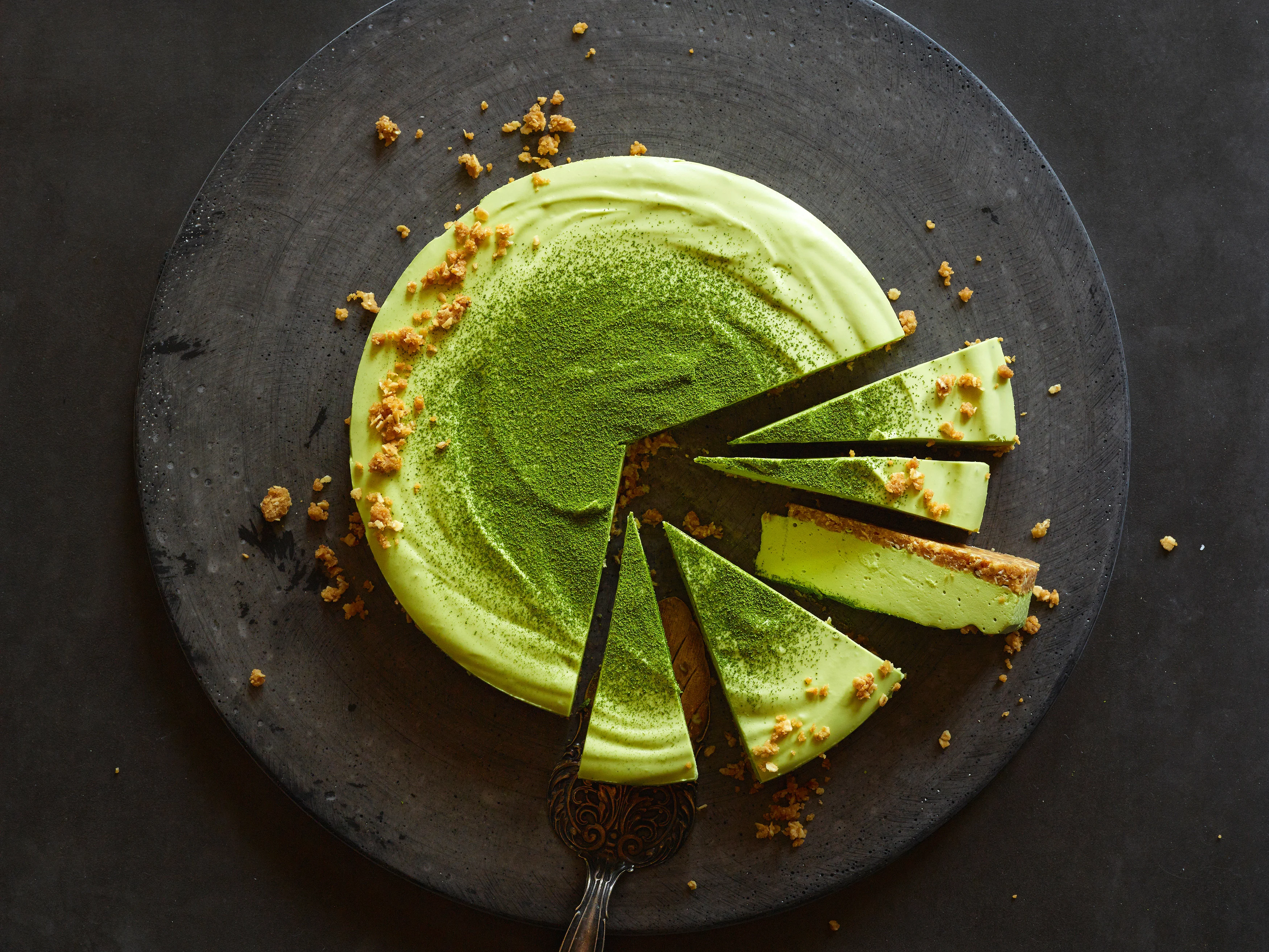 cheesecake al matcha