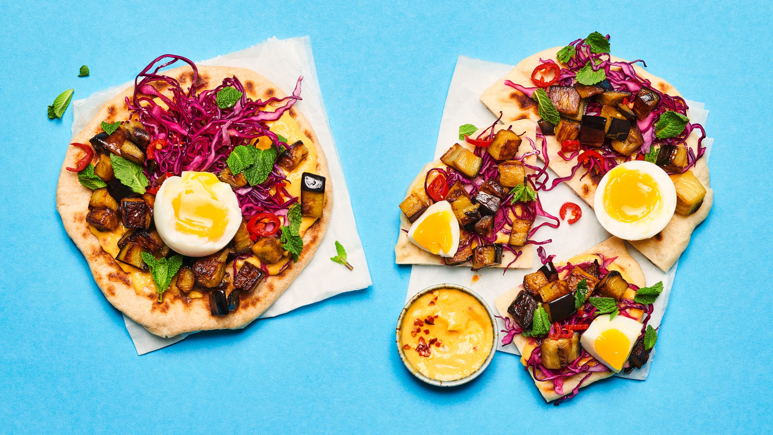 Pita mit Aubergine