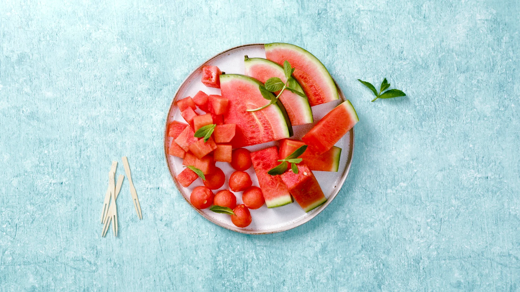 Wassermelone schneiden