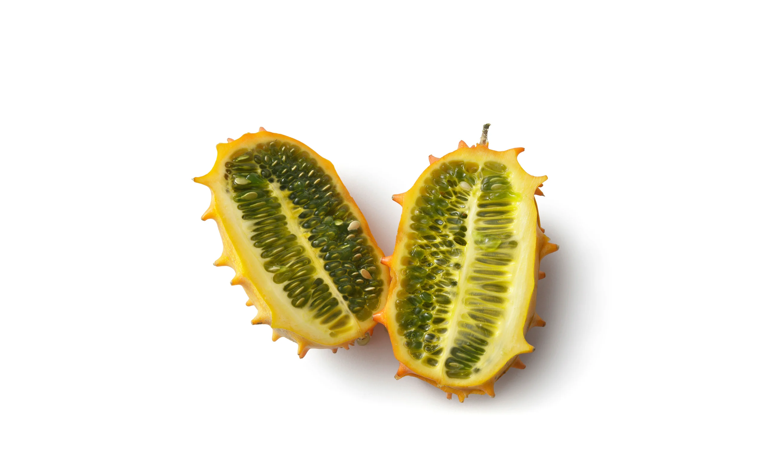 Eine halbierte Kiwano