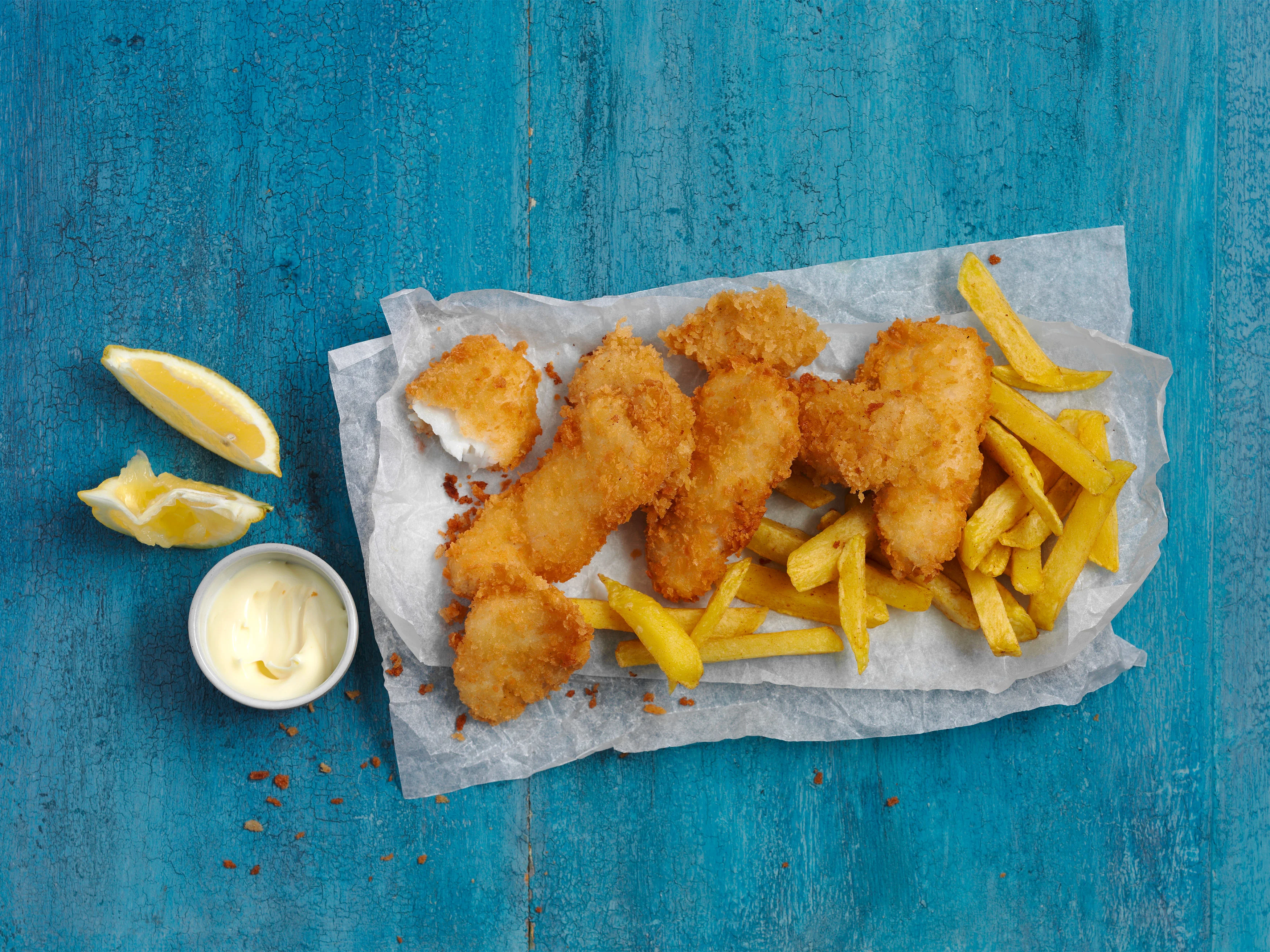 Fisch im Panko-Bierteig
