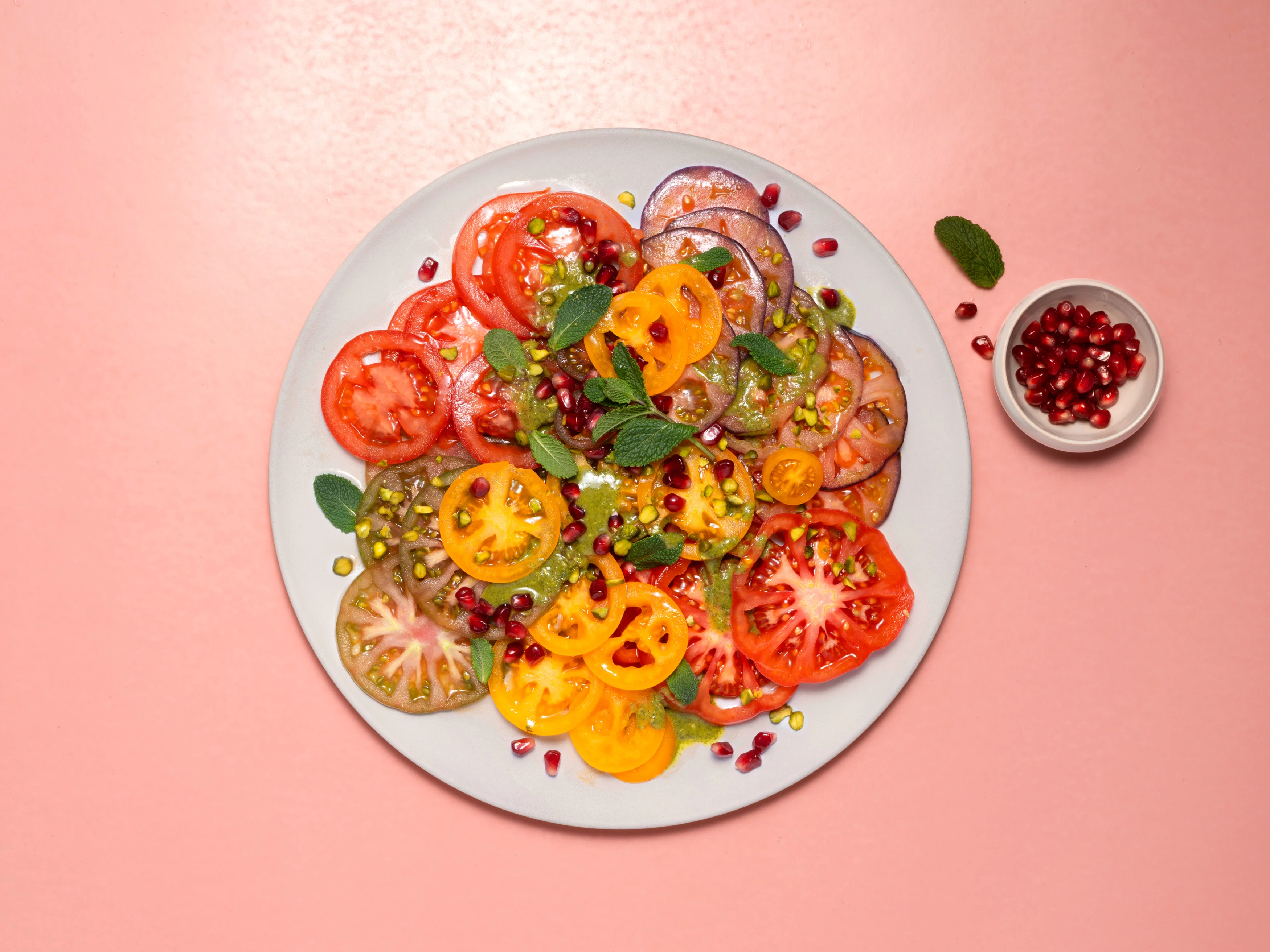 Salade de tomates à la menthe