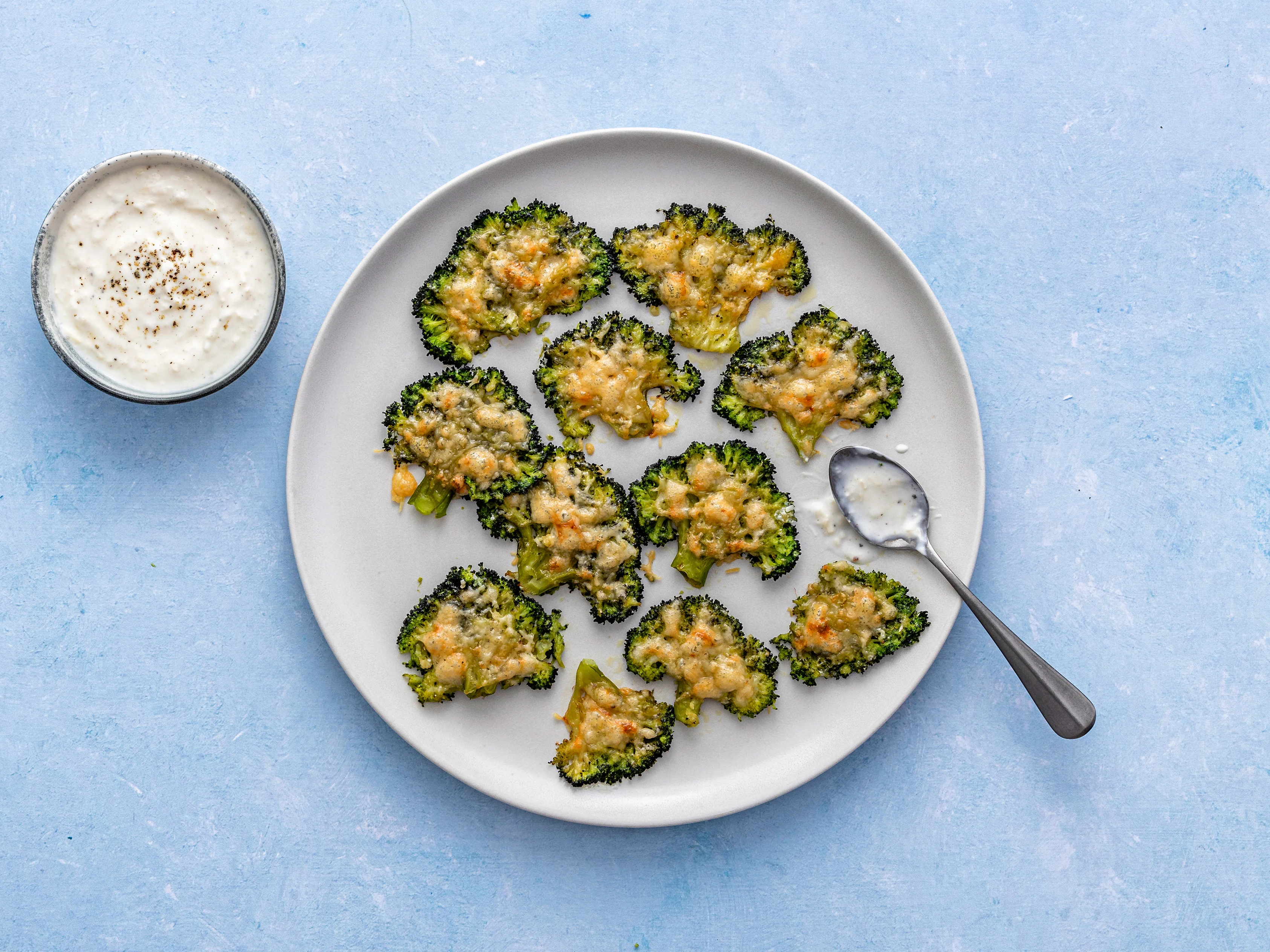 Broccoli aus dem Ofen - Smashed Broccoli