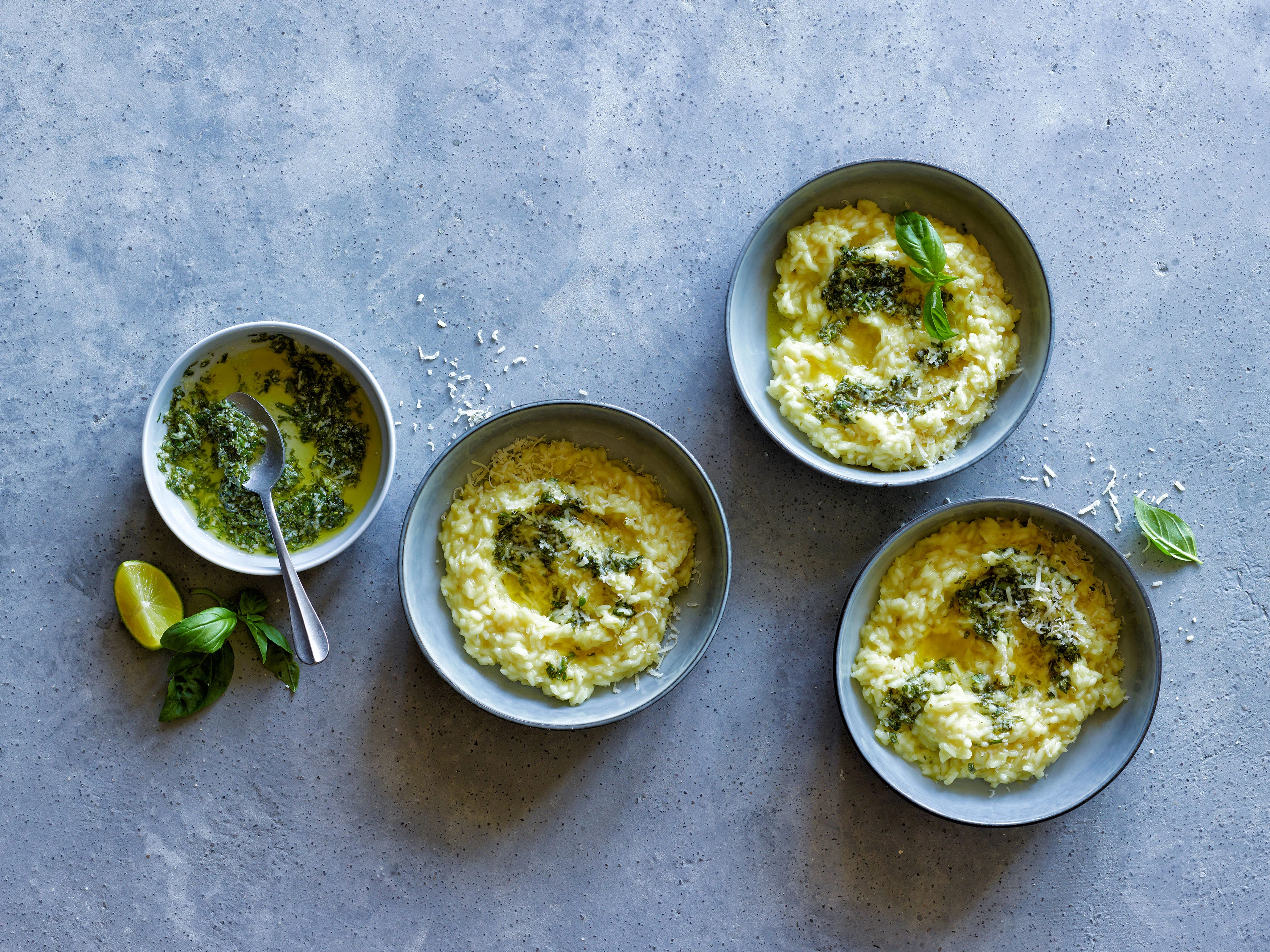 risotto ai profumo di basilico e limetta