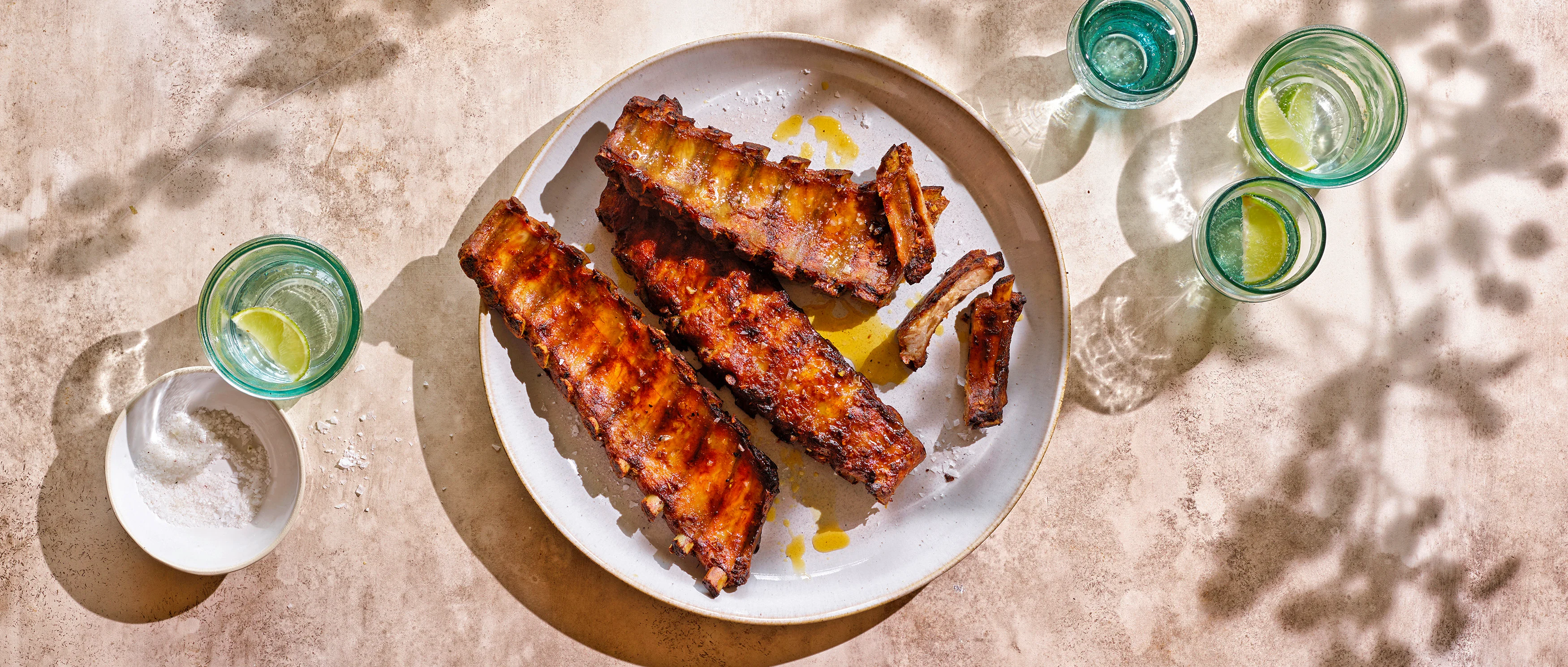 Costine marinate alla griglia