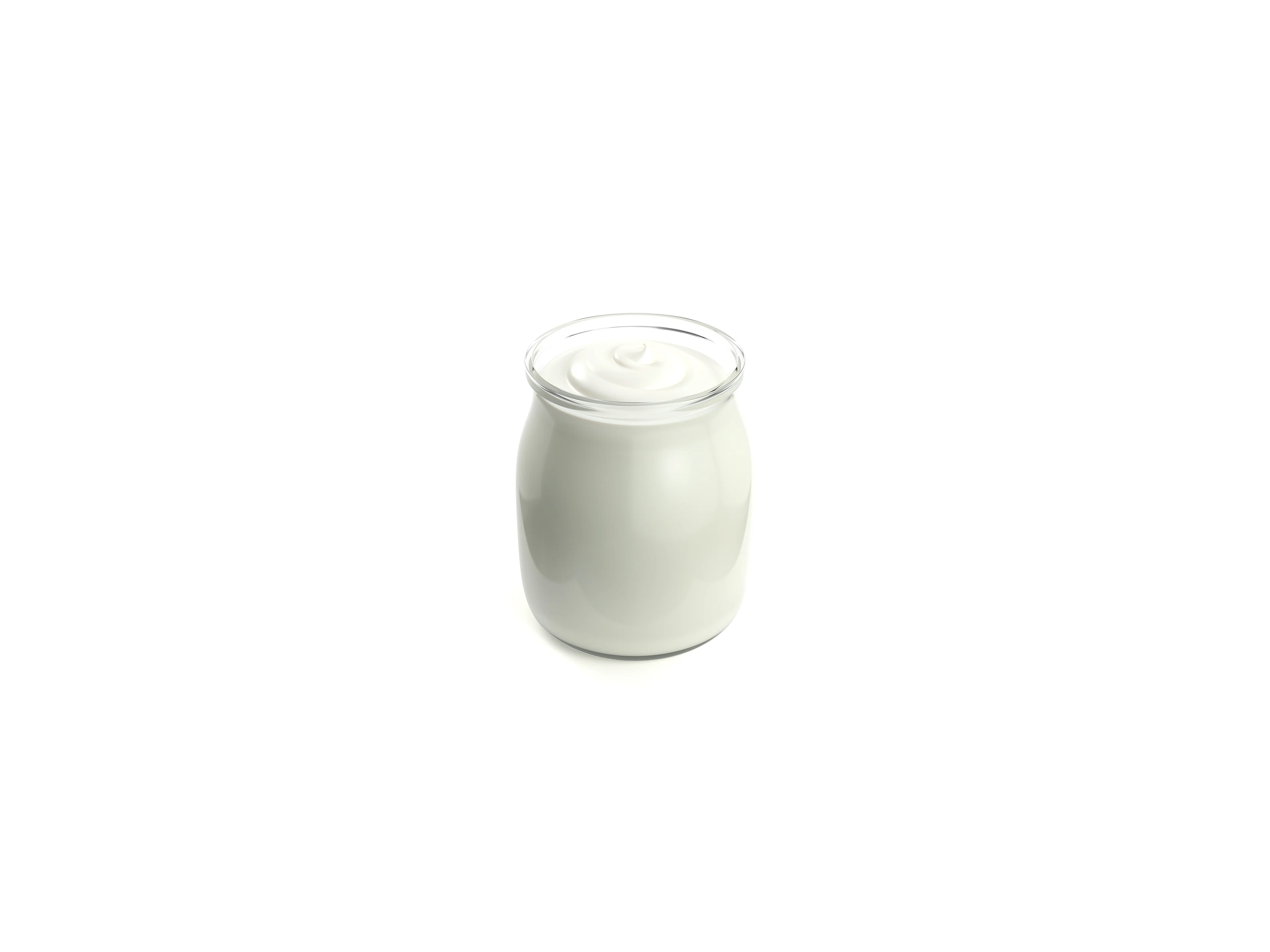 Nature-Joghurt in Glasbecher