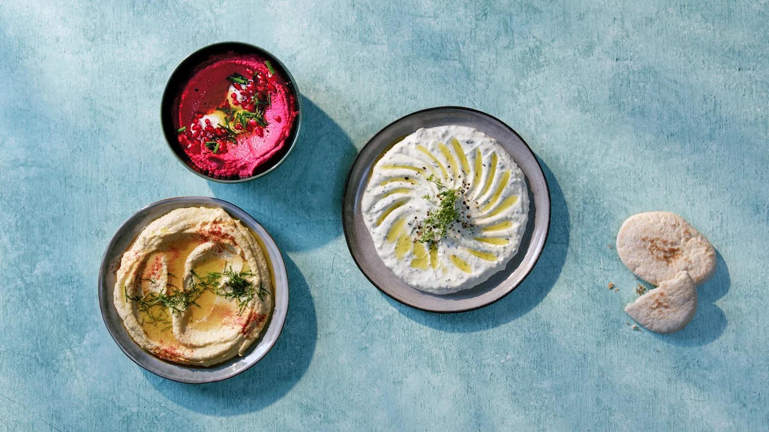 Dips anrichten