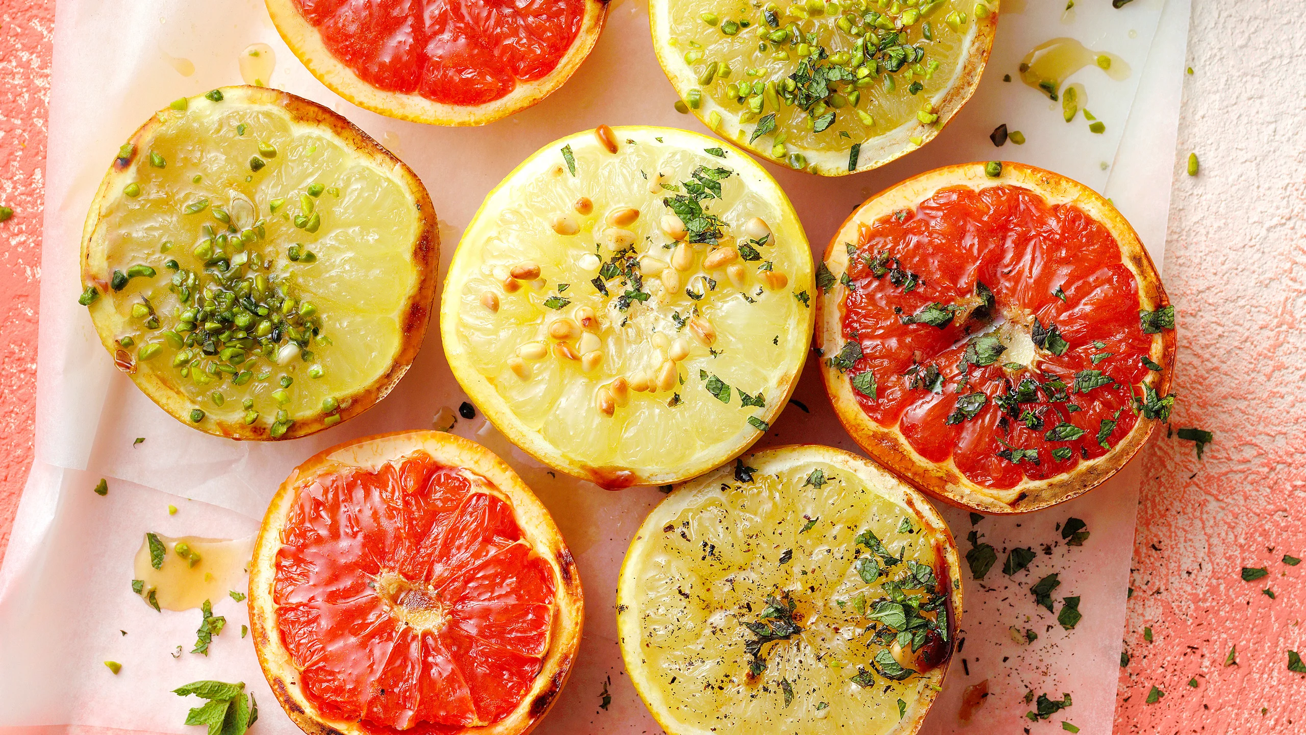 Demi-grapefruits gratinés