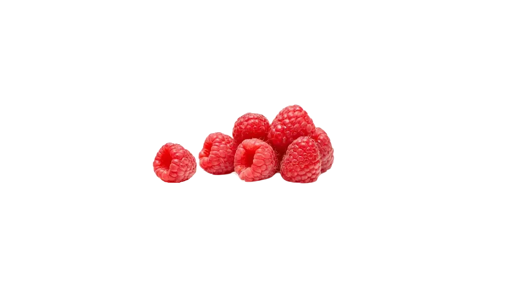 mehrere Himbeeren