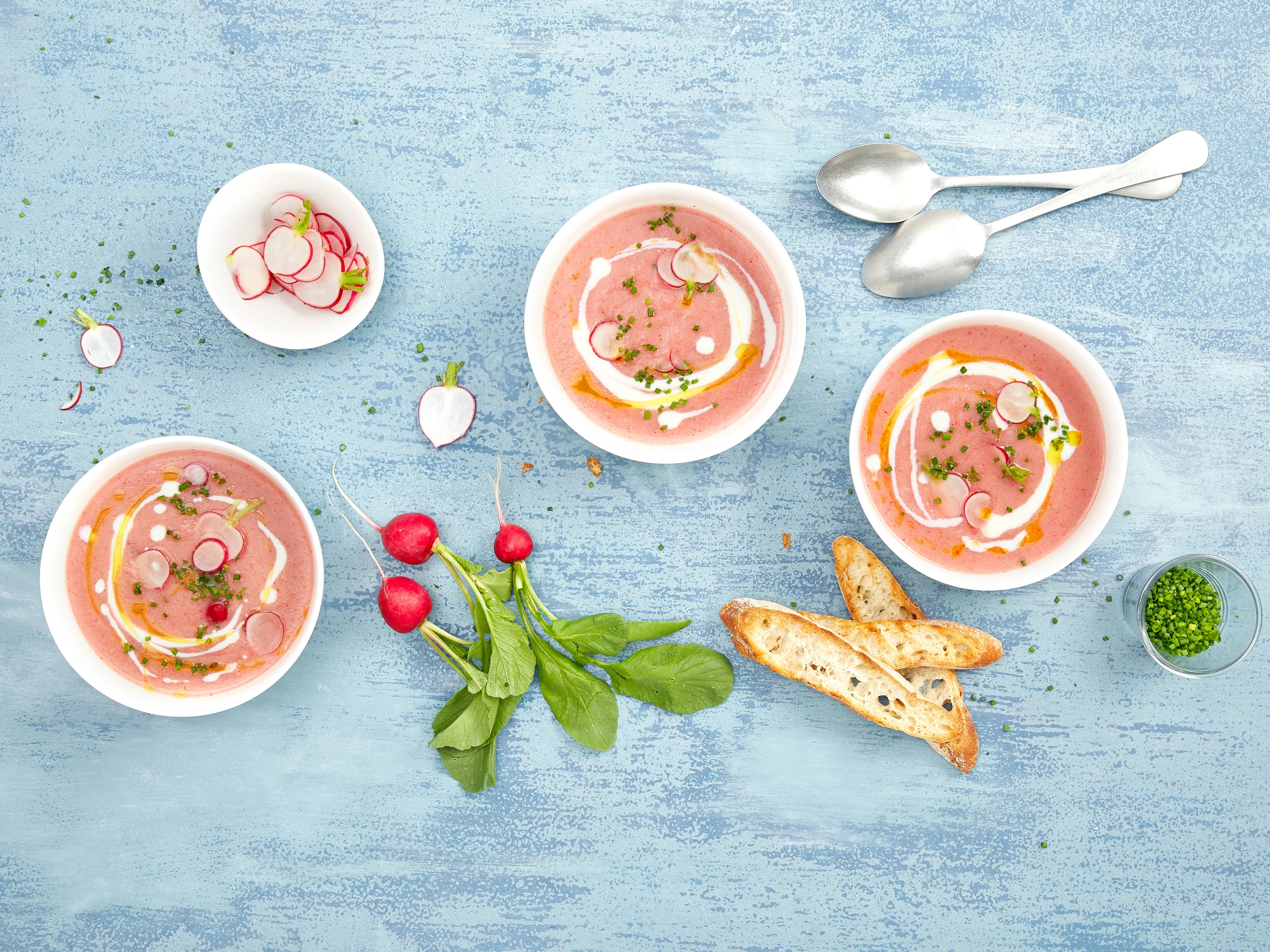 Radieschen-Gazpacho