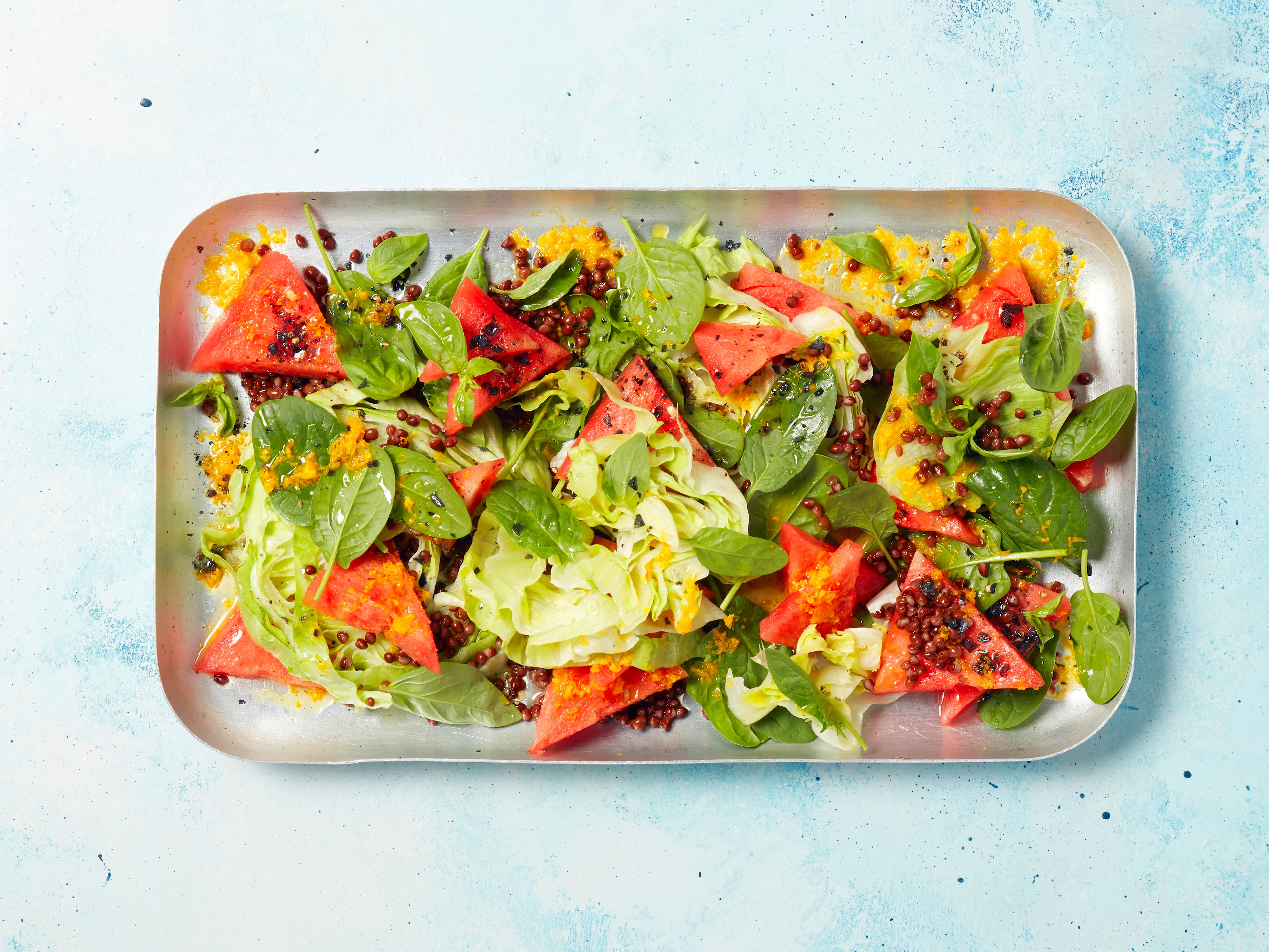 Eisbergsalat mit Wassermelone