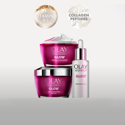Olay Collections page - Glow banner