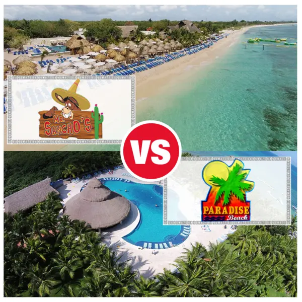 Paradise Beach vs Mr Sanchos – Cozumel Resort Showdown