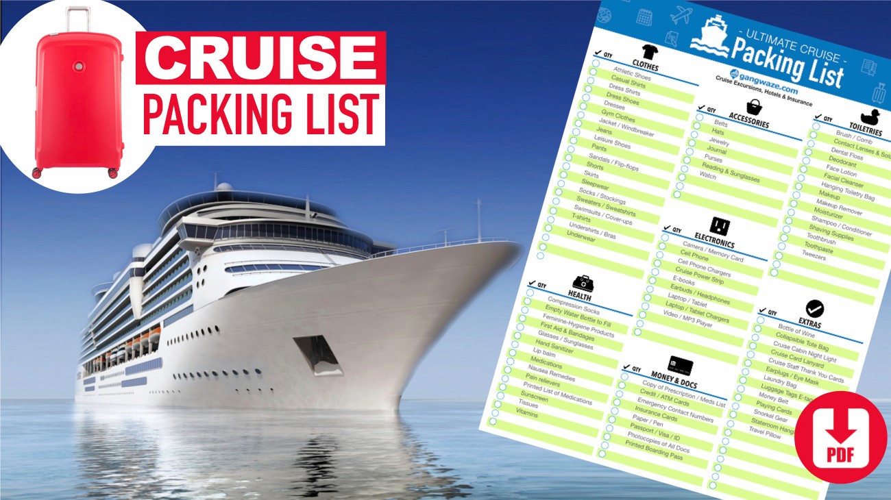 royal caribbean cruise check list
