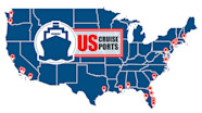 Cruise Ship Ports US Departures Full Port List Map 2023 