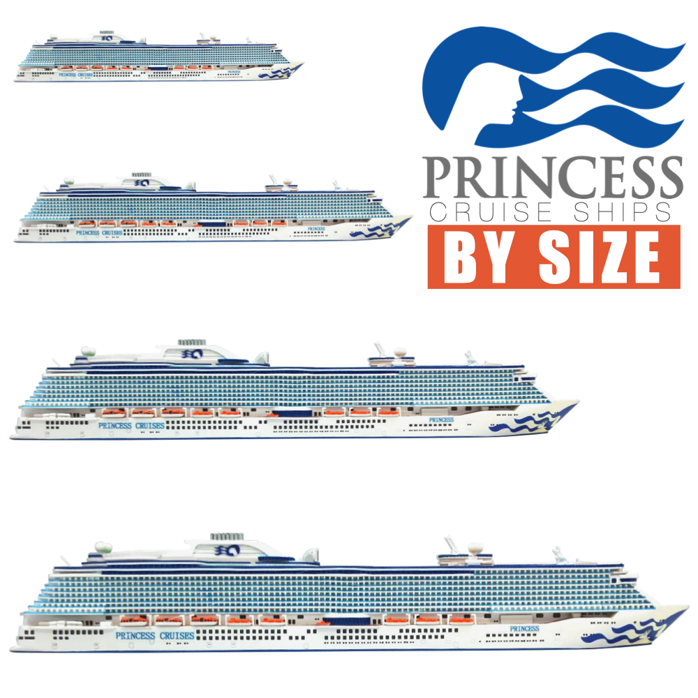 princess cruise ships by tonnage