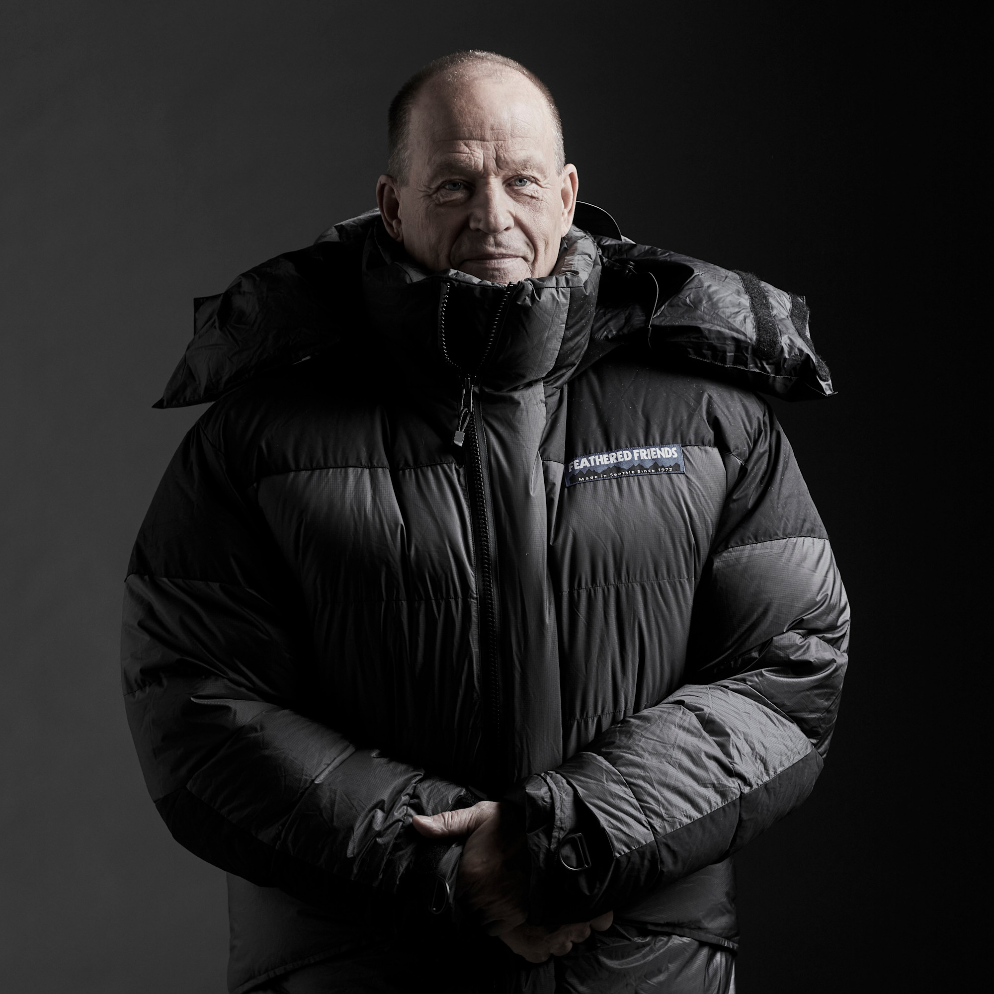 Portrait image of Antarctica explorer Robert Swan in winter coat.