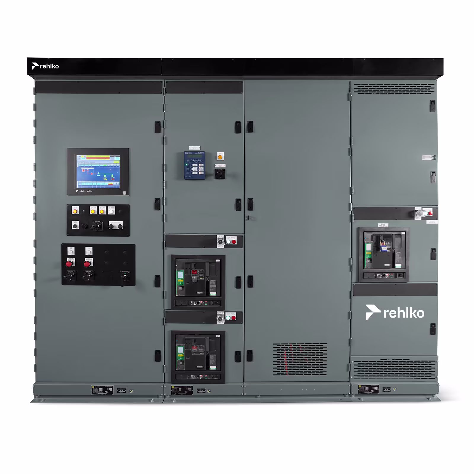 Product image of a Paralleling Switchgear with a white background.