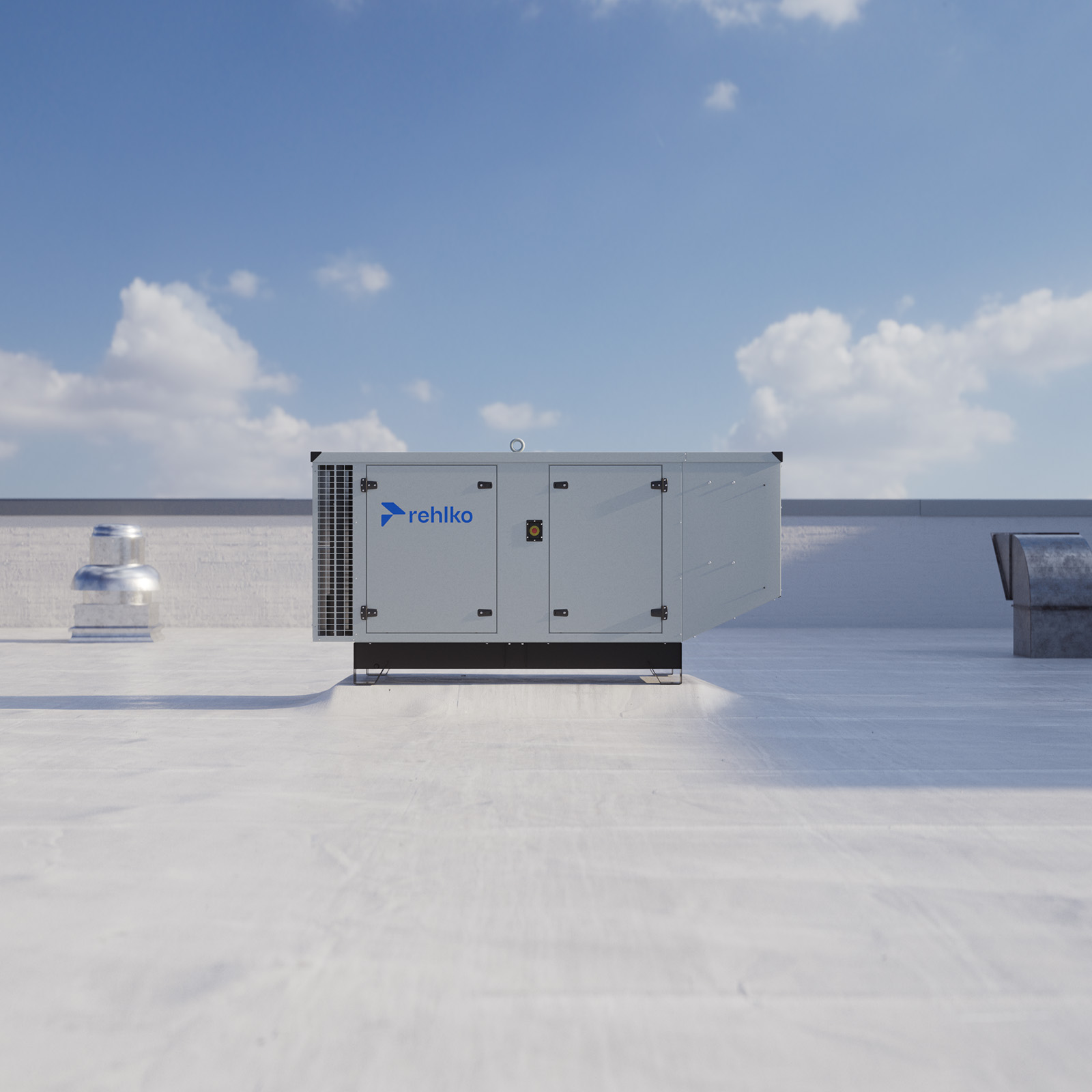 Shot of the new KD Series on top of a roof