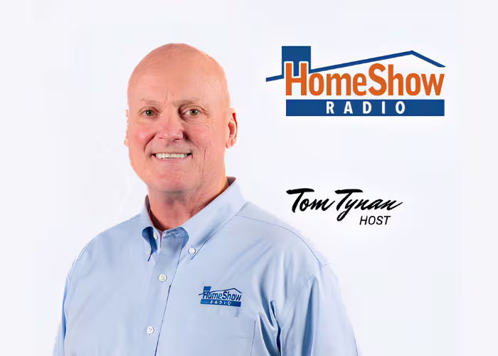 Tom Tynan headshot from Home Radio Show Logo on a white background