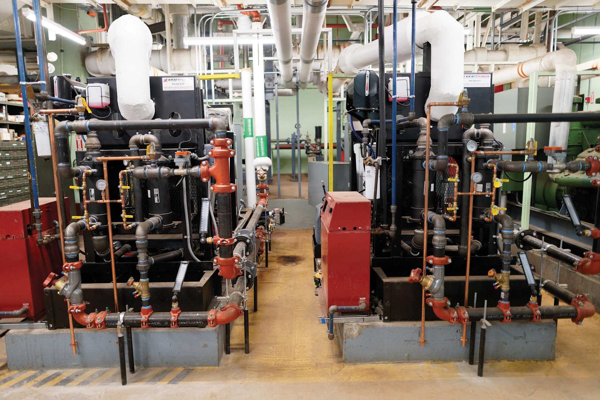 Two indoor generators side by side