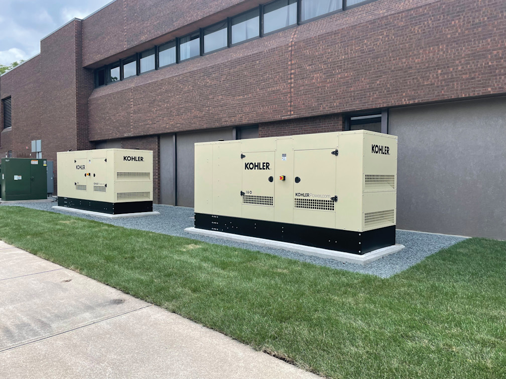 Two prime-rated generator sets at the North Iowa Area Community College