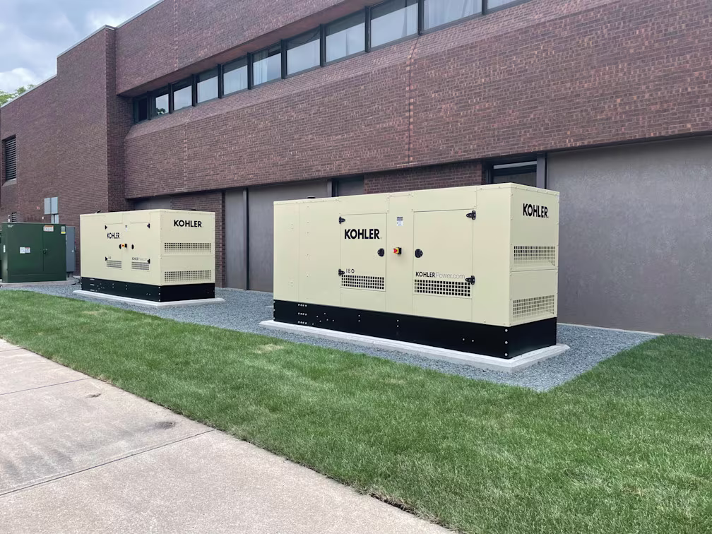Two prime-rated generator sets at the North Iowa Area Community College