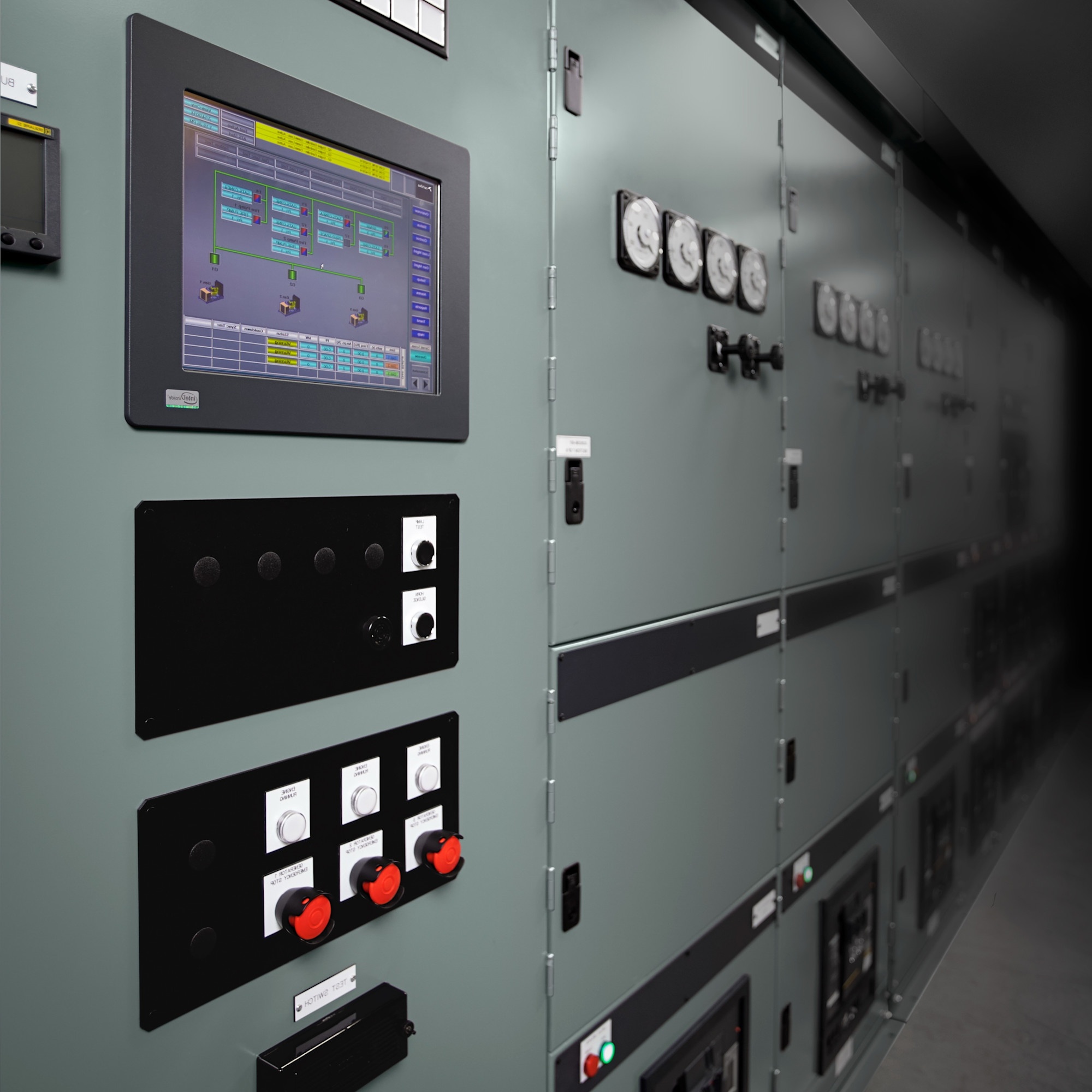 Close up of a Rehlko generator with controller.