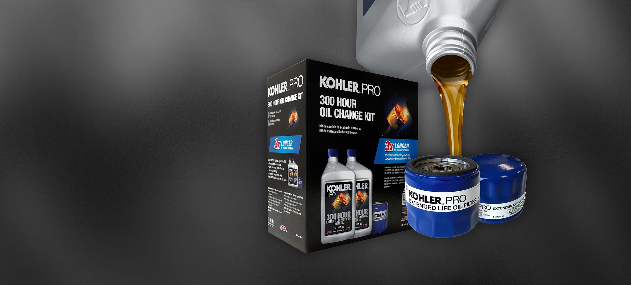 https:KOHLER PRO 300 HOUR OIL CHANGE KIT