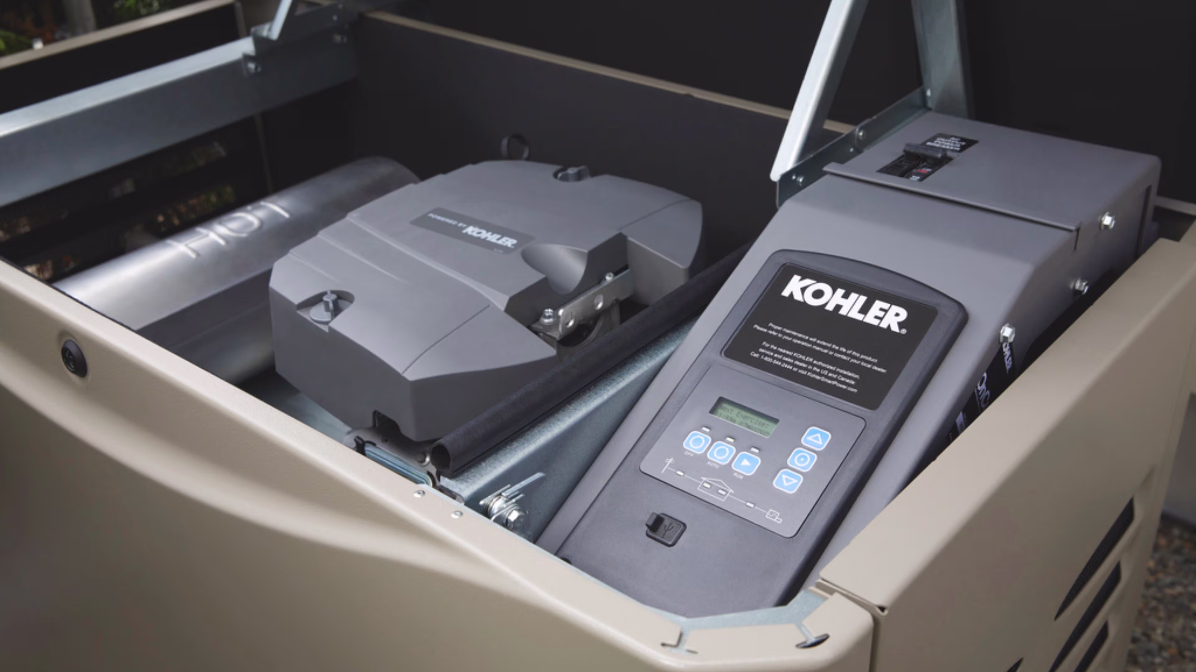 Close of an open KOHLER generator