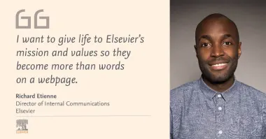 Richard Etienne is Director of Internal Communications at Elsevier