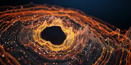 Abstract data flow background