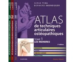 ATLAS de techniques articulaires ostéopathiques Pack des 3 tomes 