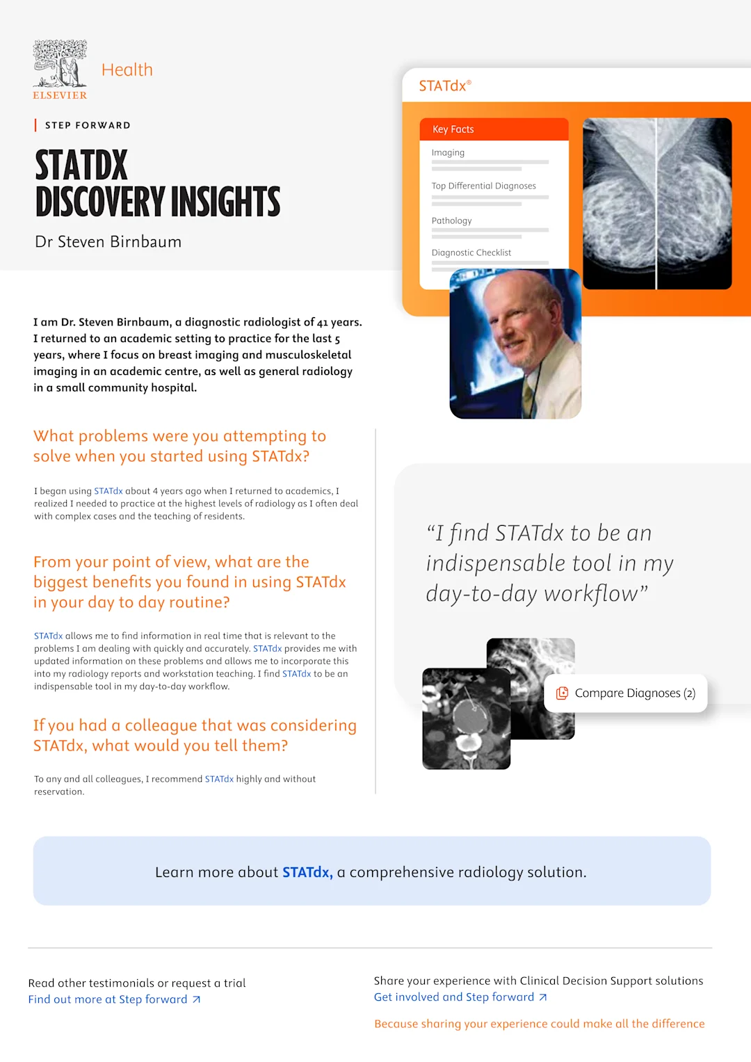 Step Forward: Dr Steven Birnbaum, Diagnostic Radiologist