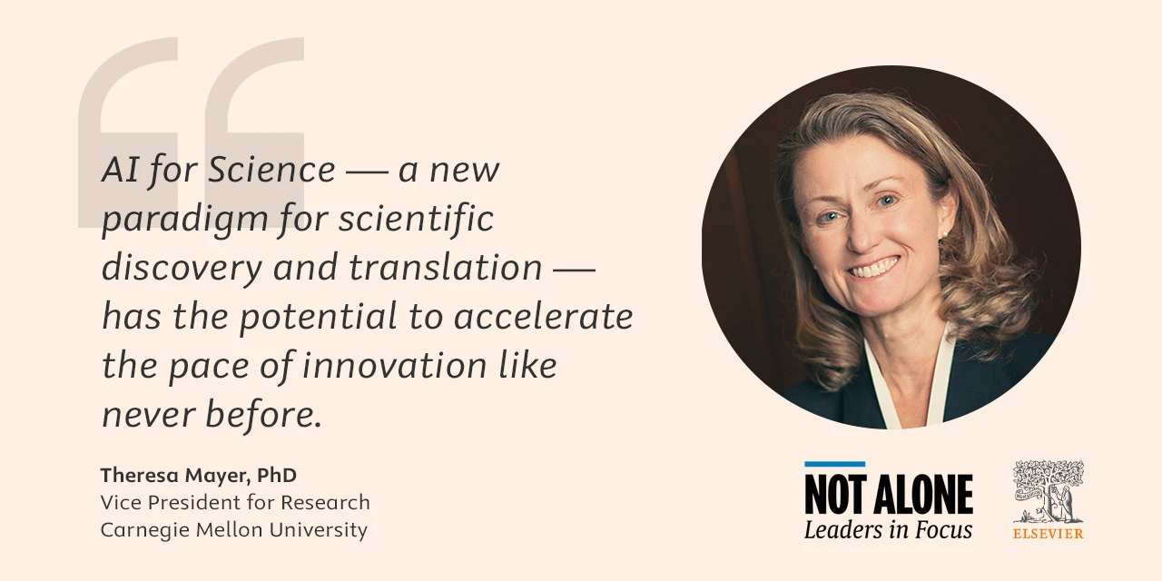 Quote from Dr Theresa Mayer, VP for Research at Carnegie Mellon University: “AI for Science — a new paradigm for scientific discovery and translation — has the potential to accelerate the pace of innovation like never before.”