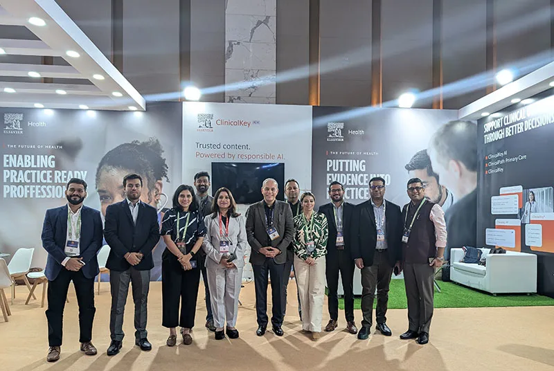 Photo: Elsevier colleagues meet with healthcare professionals and government officials at the Global Digital Health Summit (GDHS-24) in Mumbai.