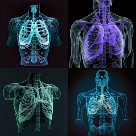 3D rendering of Chest x-rays generated by AI