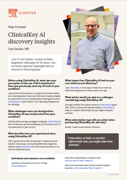 Dr. Carl Decker, Diagnostic Radiologist (United States)