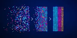 Colorful image that evokes the concept of organized data. (Source: istock.com/NicoElNino)