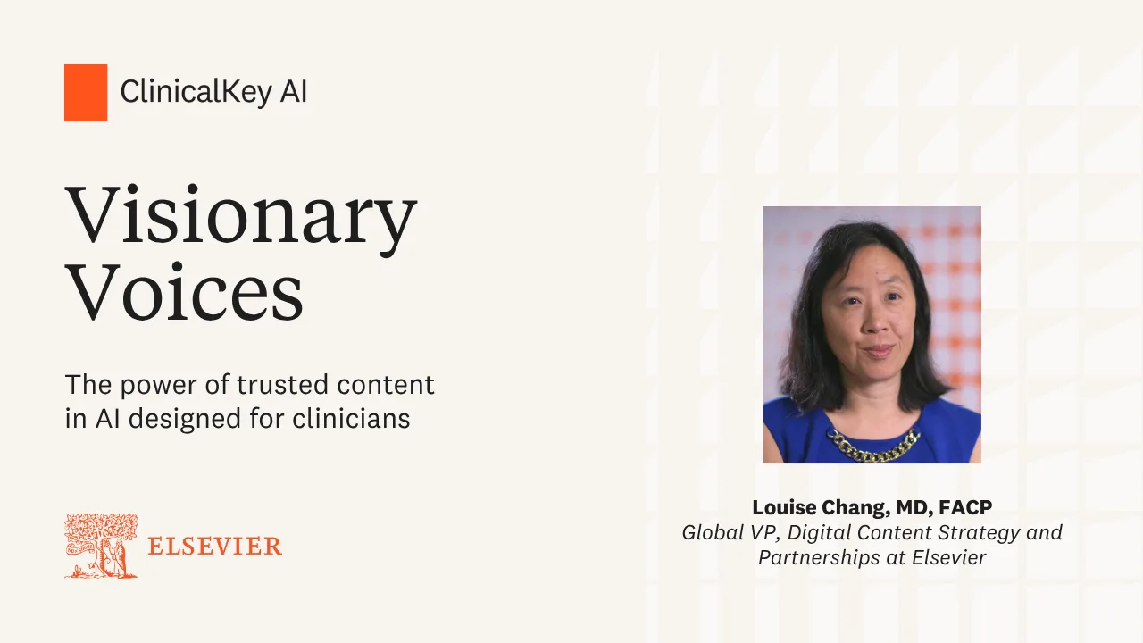 The power of trusted content in AI designed for clinicians 